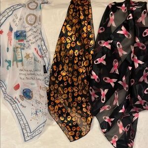 Set of Three Colorful Scarves